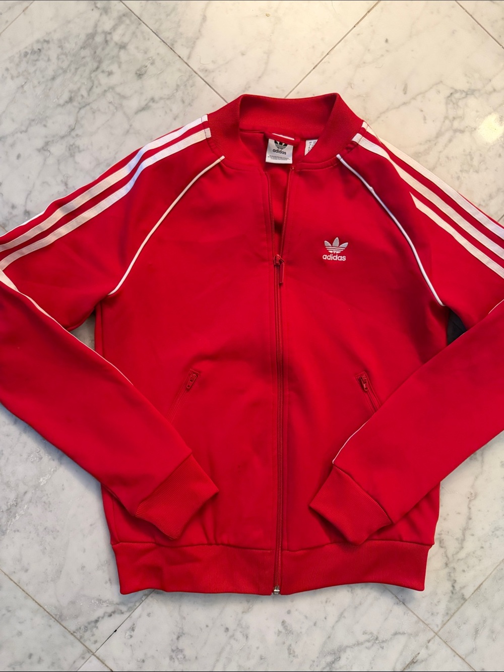 adidas Red Adicolor Classics SST Track Jacket